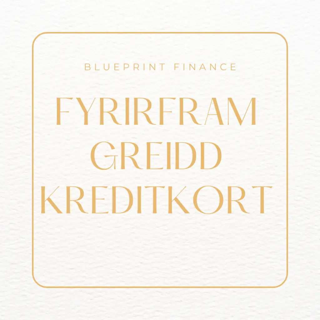 Fyrirfram greidd kreditkort